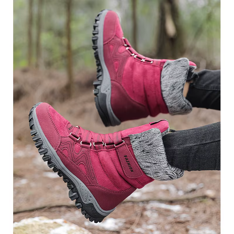 HIKEUP Botas de invierno antideslizantes con forro polar - imagen 4
