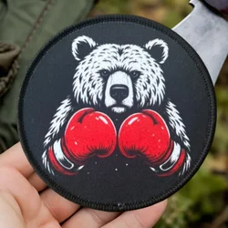 Parche táctico gancho y bucle Oso Enojado – insignia moral militar