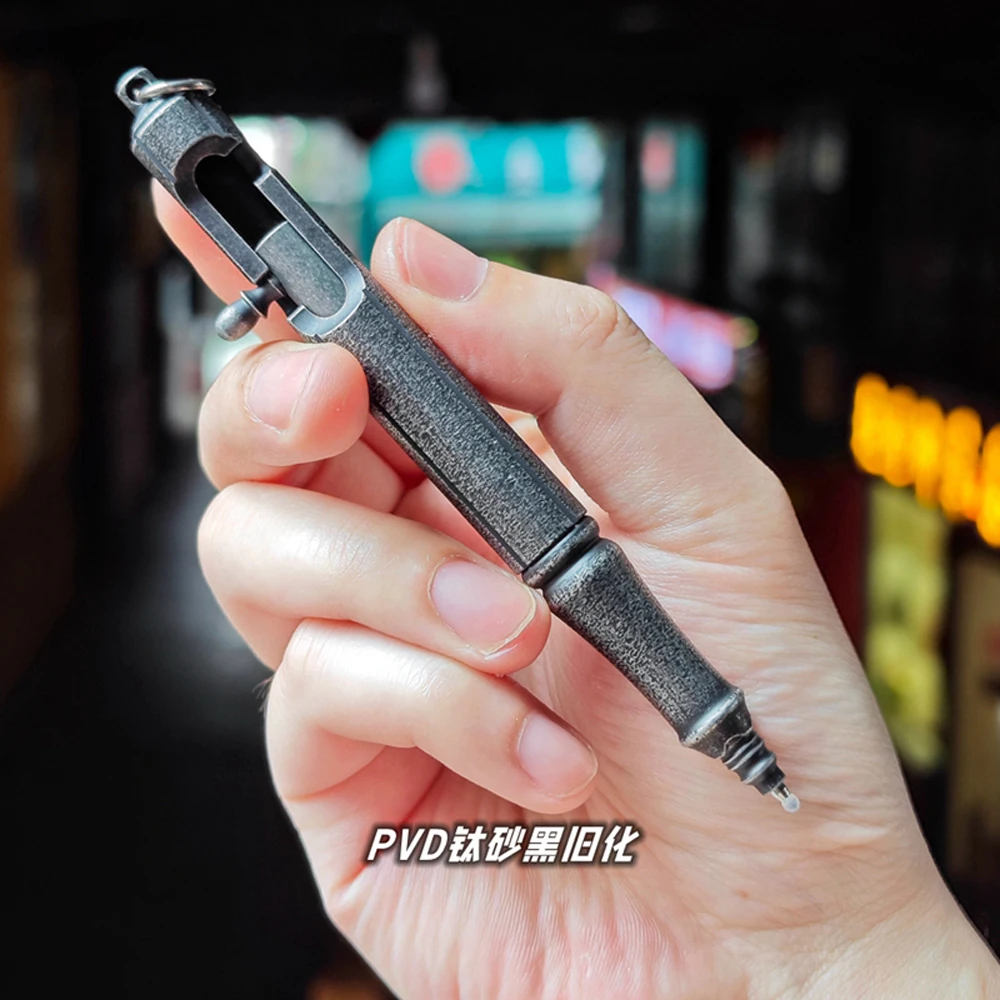 Perno mecánico de aleación de titanio para exteriores, pluma Manual EDC - imagen 2