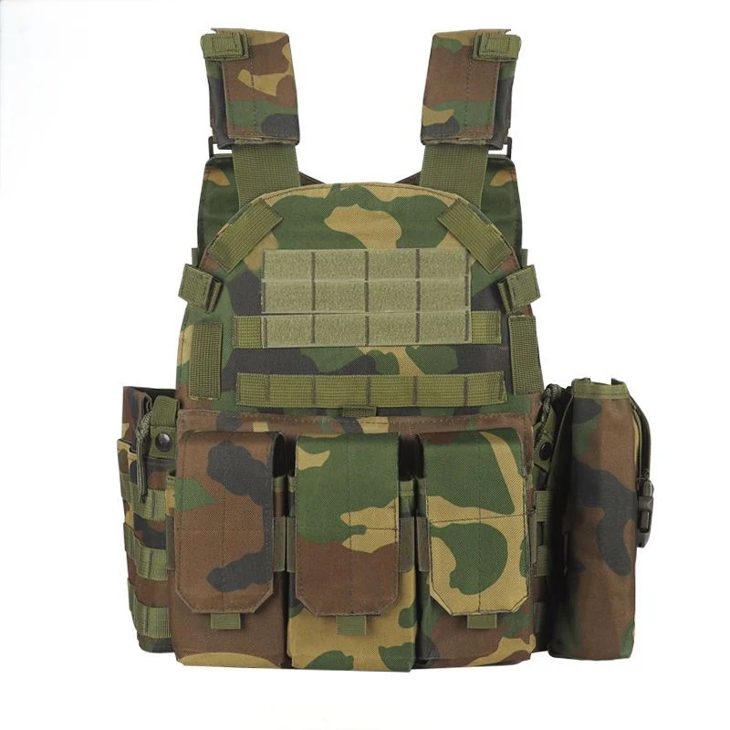 Chaleco táctico de camuflaje para niños, armadura corporal multifuncional 6094 transpirable, resistente a puñaladas, equipo para exteriores - imagen 2