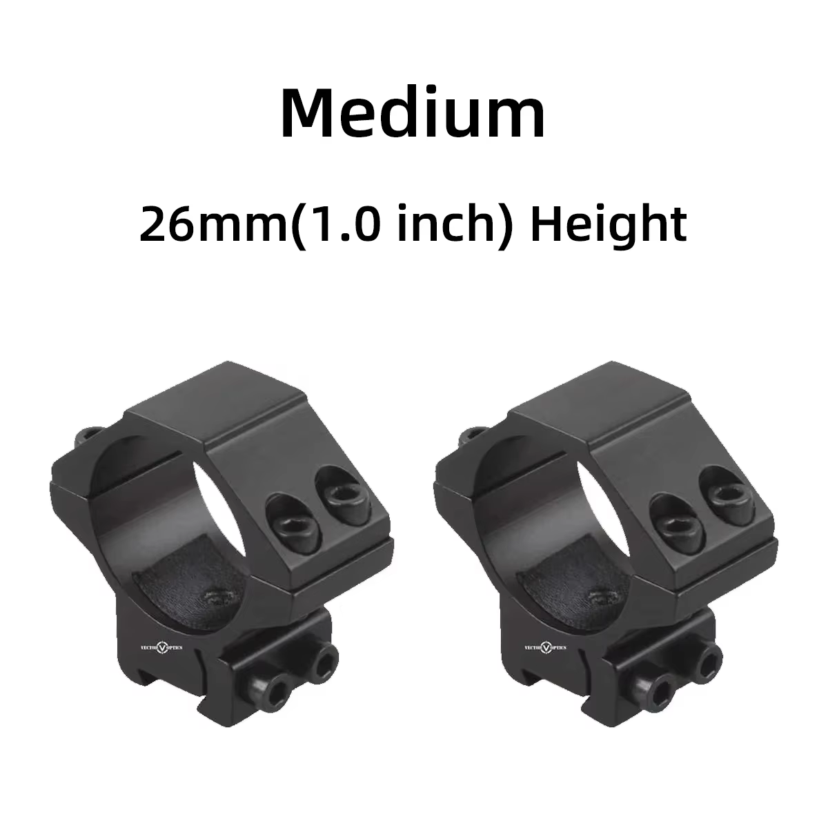 Vector Optics monturas Dovetail para riel con rosca y tope metálico - imagen 5