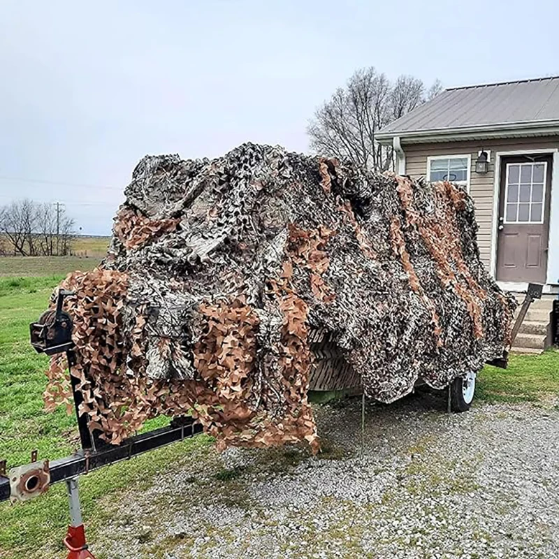 Red de camuflaje parasol, red de camuflaje para caza, pato, ciervo, soporte, Camping, sombreado, barco, cubierta táctica, decoración de fiesta - imagen 5