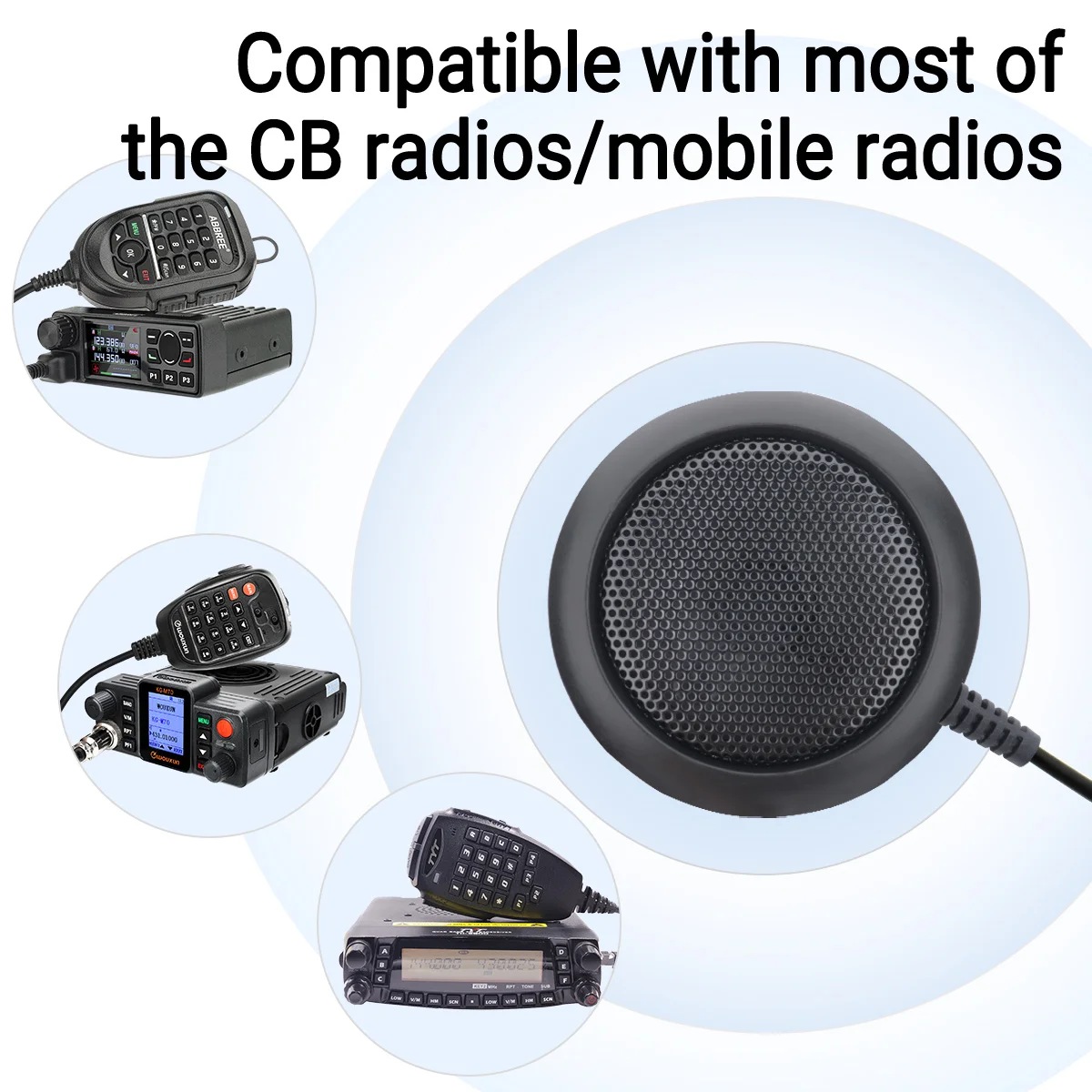 ABBREE KES-4 altavoz externo de Radio para coche Mini enchufe de Audio de 3,5mm sonido claro para KG-M70 AR-M6 AR-318 AR-7600 AR-8118 Radio móvil - imagen 4