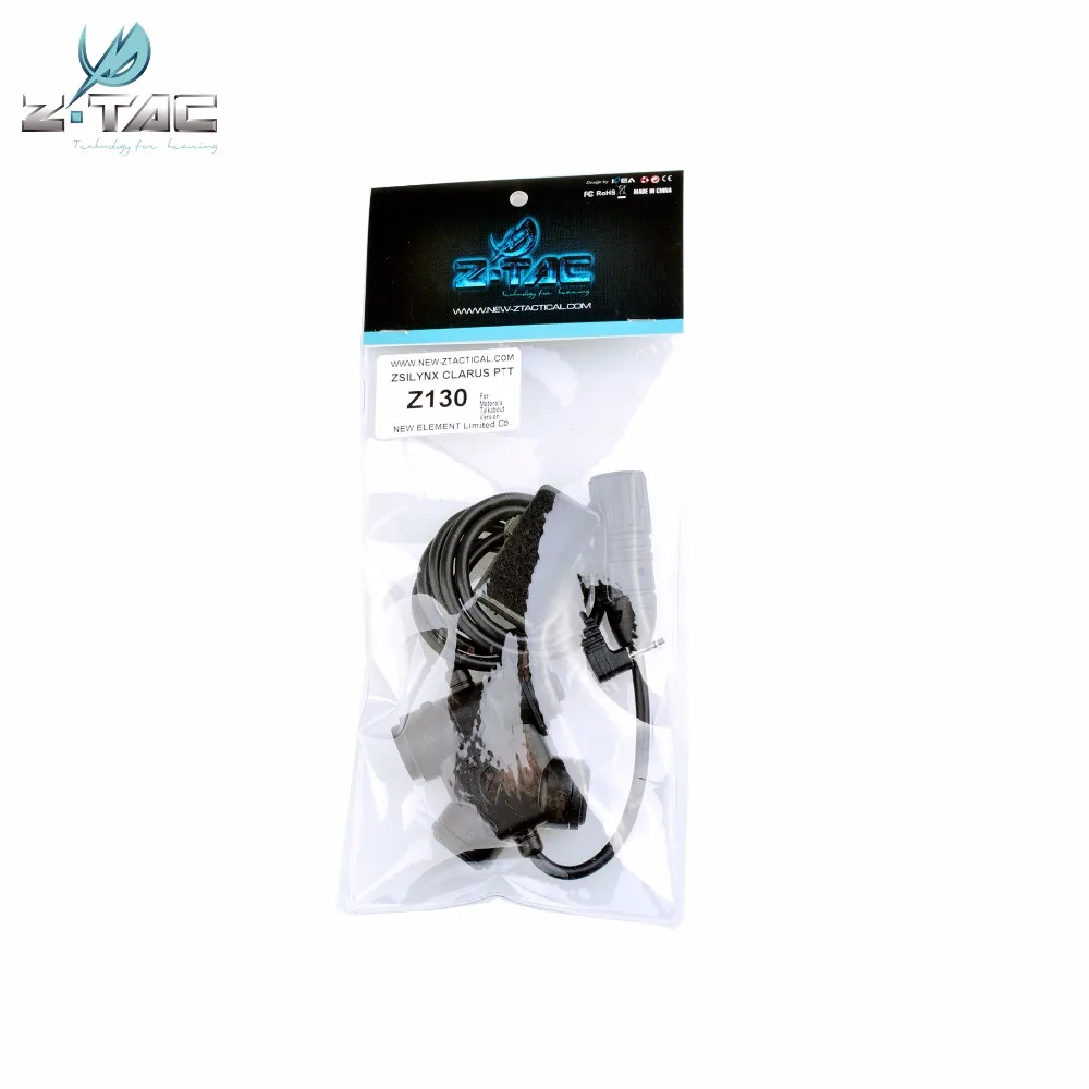 Kenwood-auriculares tácticos Ptt para walkie-talkie, cascos de doble botón de un solo canal, accesorios militares para Z-TAC Motorola - imagen 4