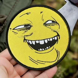 Parche con estampado de cabeza de diablo, chaleco táctico, sombreros con gancho y bucle, insignia de moral, mochila, pegatinas decorativas, parches para brazalete para ropa