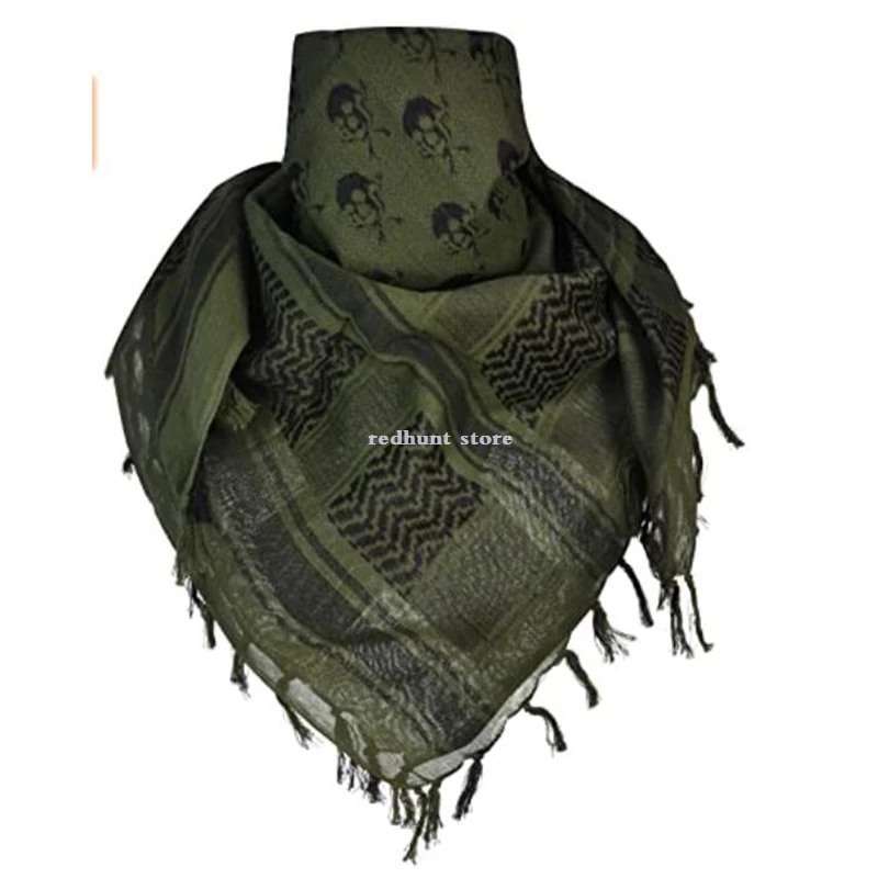 Shemagh-bufanda táctica para todo tipo de clima Unisex, Airsoft, Keffiyeh, diadema envolvente, caza militar, desierto, cabeza, cuello, polainas, máscara facial - imagen 2