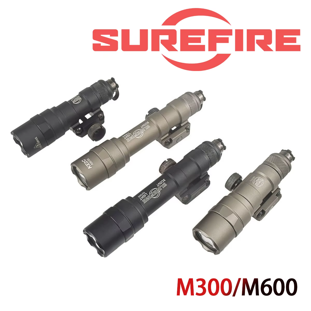 Linterna Táctica Surefire LED para Airsoft con Anclaje Mlok y Picatinny - imagen 3