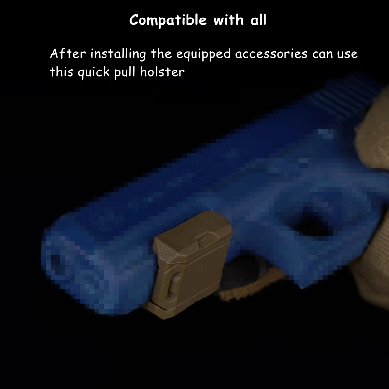 Funda táctica para pistola, funda Universal para pistola derecha para GLOCK,SIG SAUER,HKLER KOCH,RUGER,SPRINGFIELD,SMITH WESSON,WALTHER - imagen 4