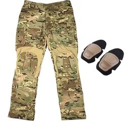 Pantalones tácticos G3 elásticos con rodilleras para airsoft