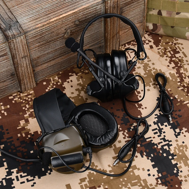Auriculares tácticos C2 con micrófono y cancelación de ruido para tiro - imagen 5
