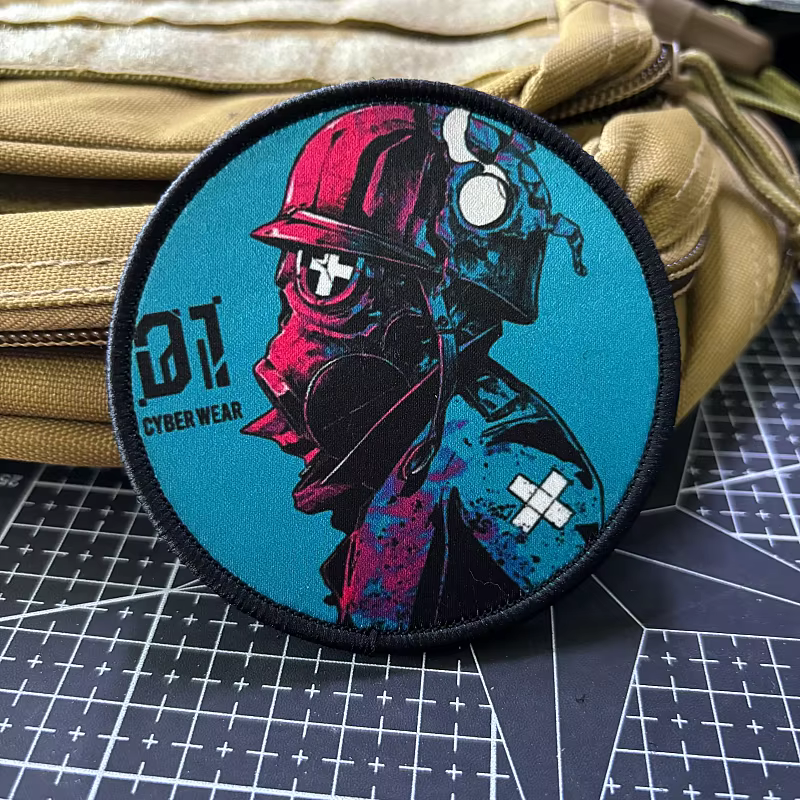 Parche táctico protector bioquímico con velcro – Moral Punk - imagen 2
