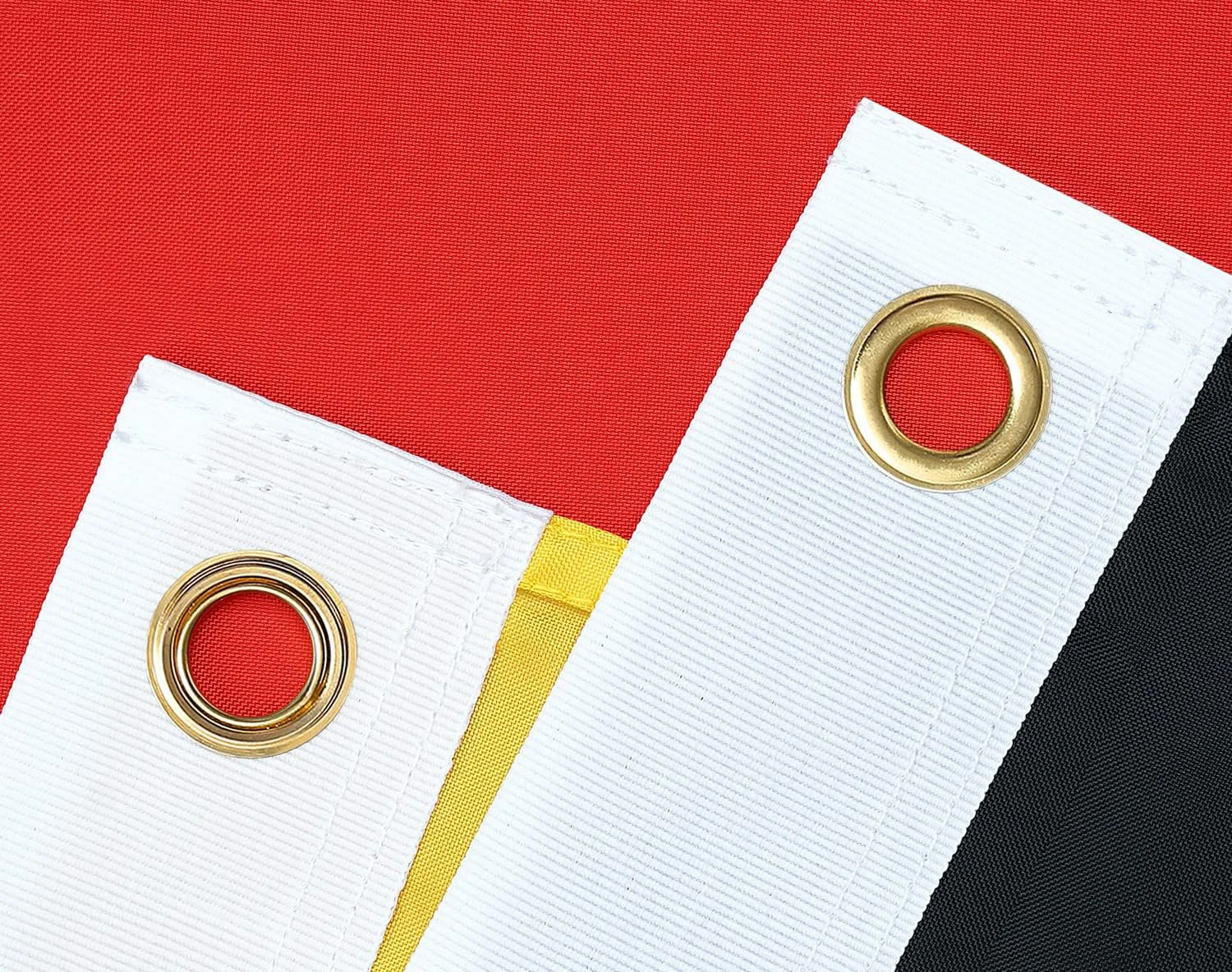 Bandera alemana a rayas cosidas de nailon resistente, 3x5Fts, banderas tedesnicas nacionales - imagen 2