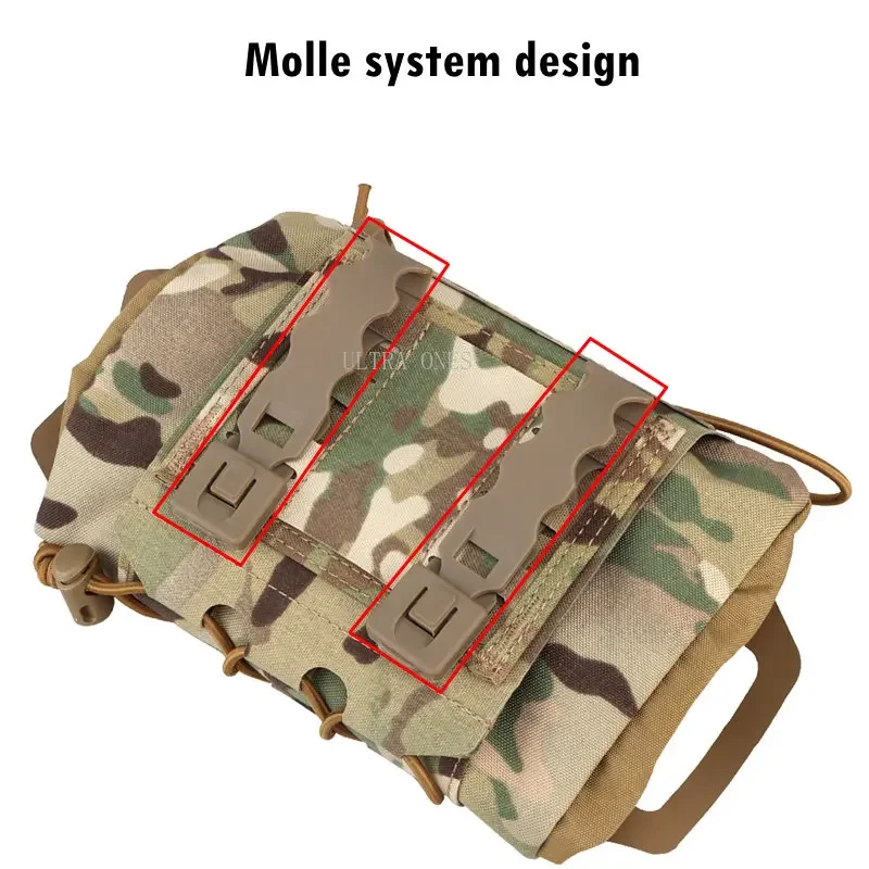 Botiquín de primeros auxilios táctico, bolsa para senderismo, Camping, viaje, tapa abatible, paquete médico Molle, adiestramiento al aire libre, caza, juegos Cs, bolsa de emergencia - imagen 4