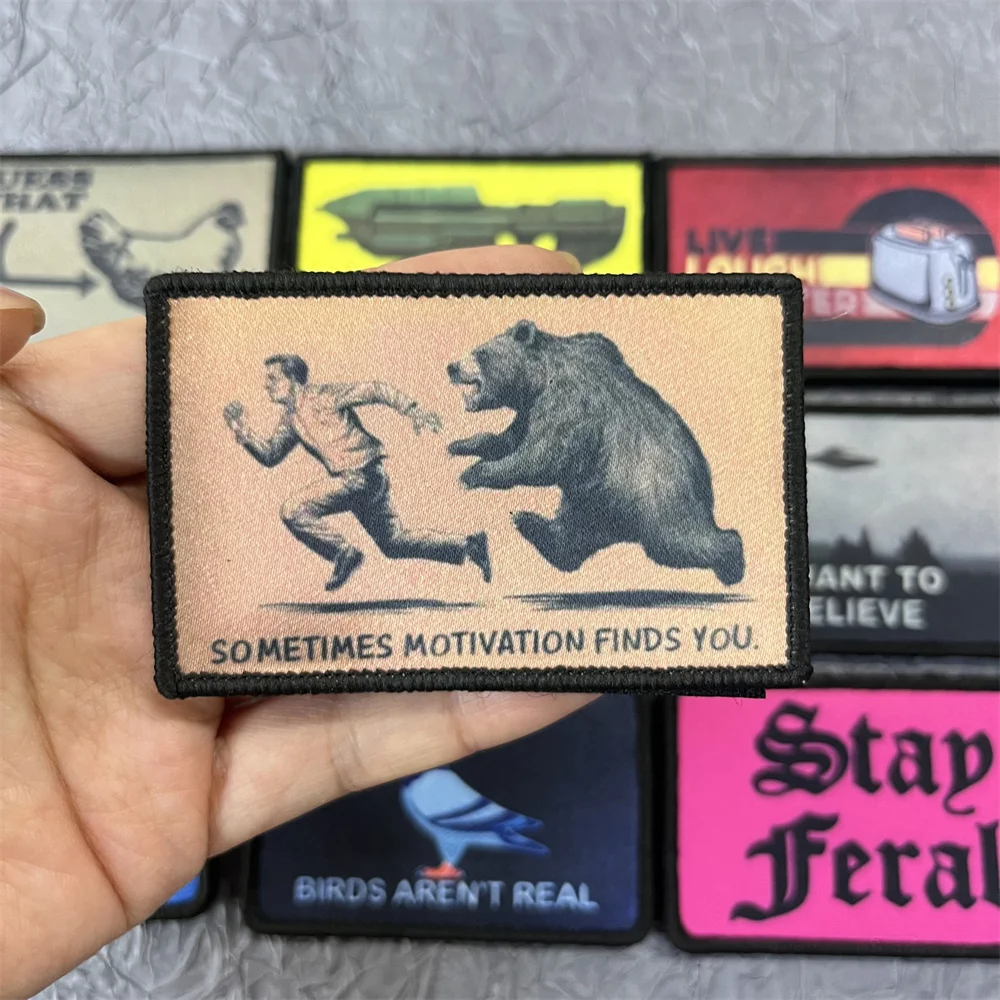 Parche divertido para ropa, pegatinas estampadas, equipo táctico, Accesorio militar, parches de gancho y bucle, apliques de mochila - imagen 3