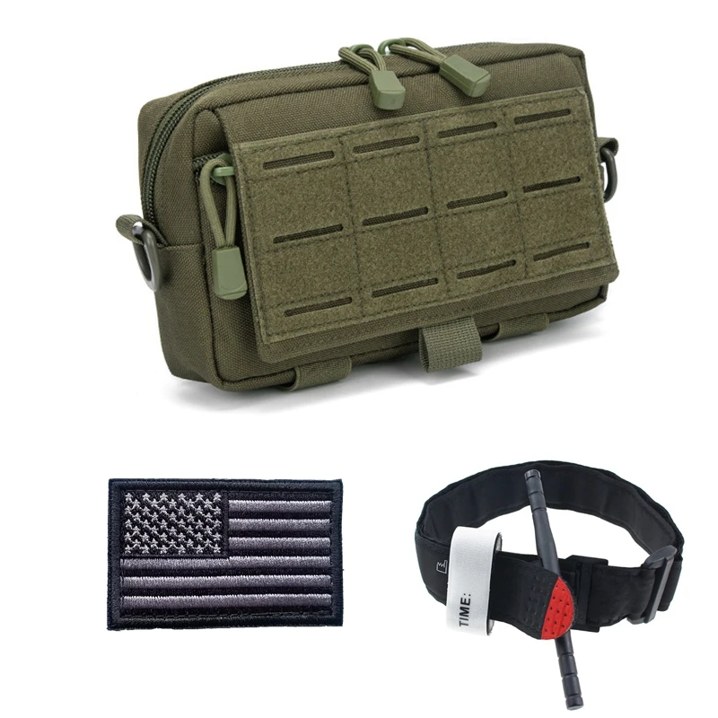 3 unids/set bolsa táctica Molle Admin bolsa EDC para deportes al aire libre utilidad corte láser bolsa de herramientas de emergencia primer Kit bolsa de almacenamiento - imagen 2