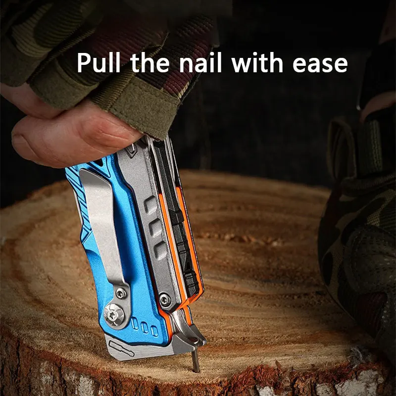 Alicates plegables multifuncionales, Alicates de punta afilada, alicates de cuchillo para exteriores, herramienta universal portátil, instalación de cuchillos - imagen 5
