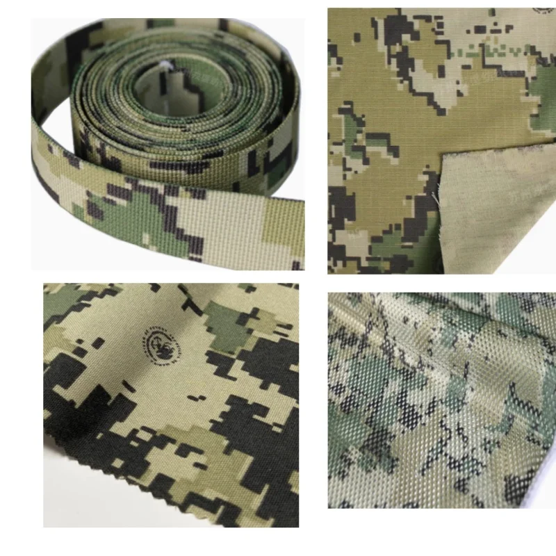 5050 Plaid 500D Nylon 1X1.5M DIY chaleco de camuflaje ropa tela de malla - imagen 3