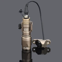 Surefir-Lámpara exploradora Airsoft M300 M600, interruptor de botón Mod remoto, potente linterna táctica para caza AR15, CS, juego de guerra, riel de 20mm