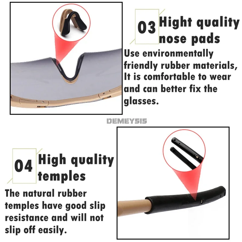 Gafas tácticas a prueba de balas para hombre, lentes de sol con 3 lentes, para senderismo y motocicleta - imagen 4