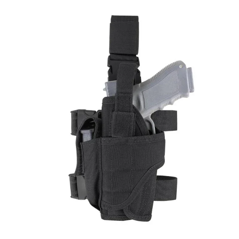 Funda Universal para pistola de mano izquierda y derecha, tornado táctico, fundas para muslo, caza, combate, Airsoft Glock, bolsa porta pistola - imagen 5