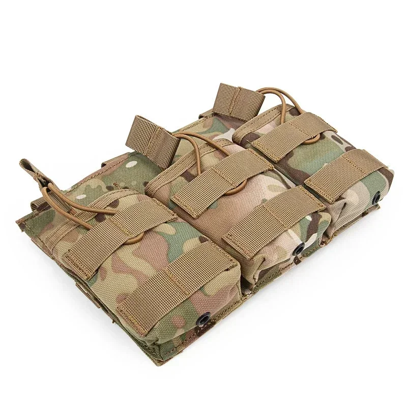 ERQYGRA bolsa táctica Triple almacenamiento riñonera 7,62mm revista Molle sistema accesorios caza al aire libre portátil ajustable - imagen 3