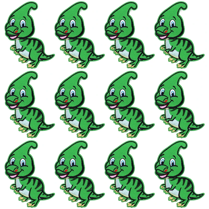 Parches termoadhesivos para planchar en la ropa, parche de dibujos animados, pegatinas de bucle de gancho, 10 unidades por lote - imagen 3