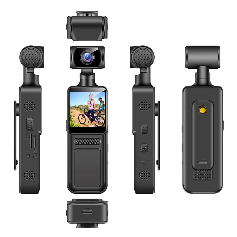 Cámara de acción HD 4k, detección de movimiento, Mini cámara Wifi antivibración, cámara giratoria de 180 grados, casco, grabadora de conductor de bicicleta de viaje - imagen 4