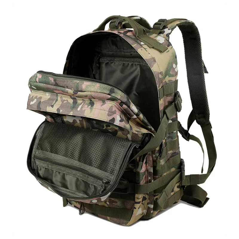 Mochila táctica multifuncional, bolsa de montañismo, Camping, Trekking, bolsas de camuflaje al aire libre, mochilas impermeables para fanáticos del ejército - imagen 4