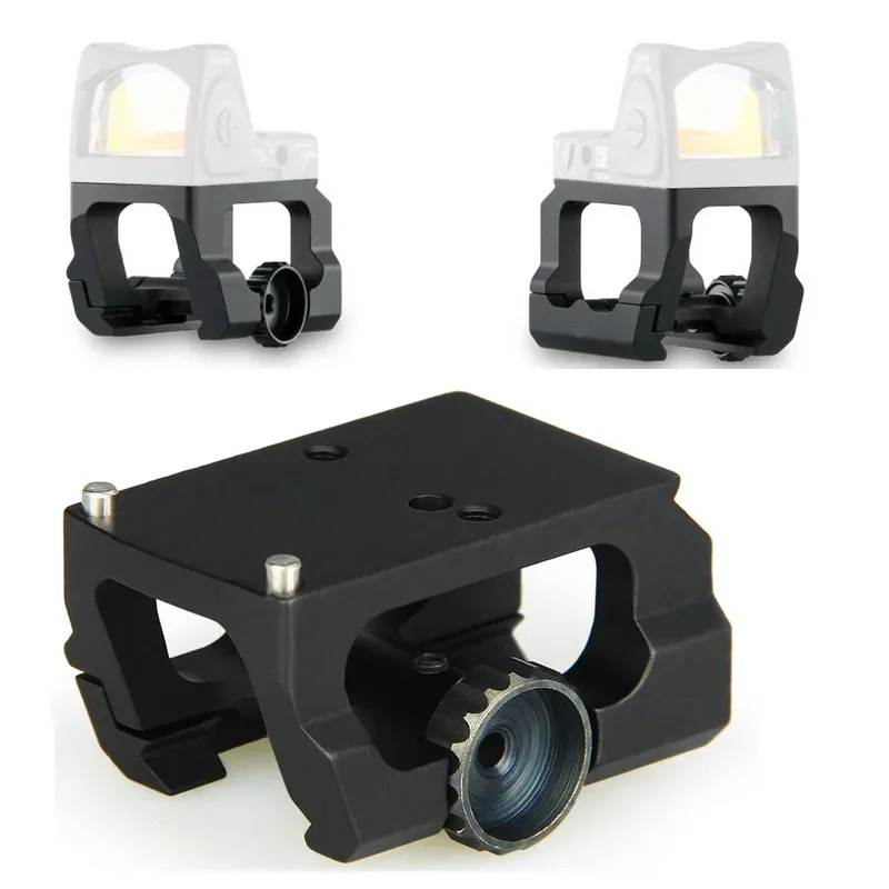 Soporte vertical de placa de montaje de alcance táctico para accesorio de mira de punto rojo