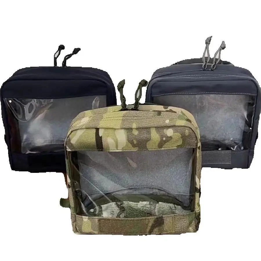 Bolsa táctica transparente secundaria con organizador interior Simple