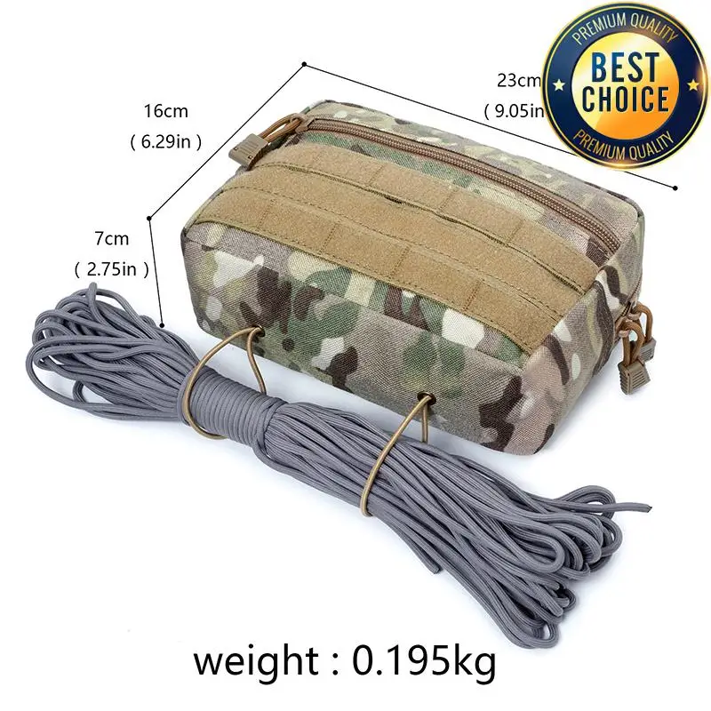 Bolsa táctica 1000D, bolsa de utilidad para el vientre, sub Abdominal, para plataforma de pecho D3, chaleco de caza MK3, bolsa de almacenamiento portadora de placa - imagen 5