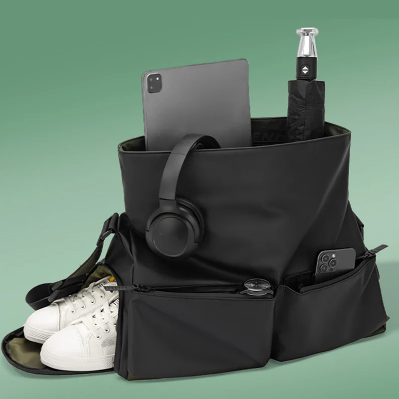 Bolsa de mano deportiva para gimnasio, Fitness, Yoga, bolsas de lona, bolso de viaje seco y húmedo con paquete de zapatos, escalada al aire libre, senderismo, equipaje, mochila escolar - imagen 5