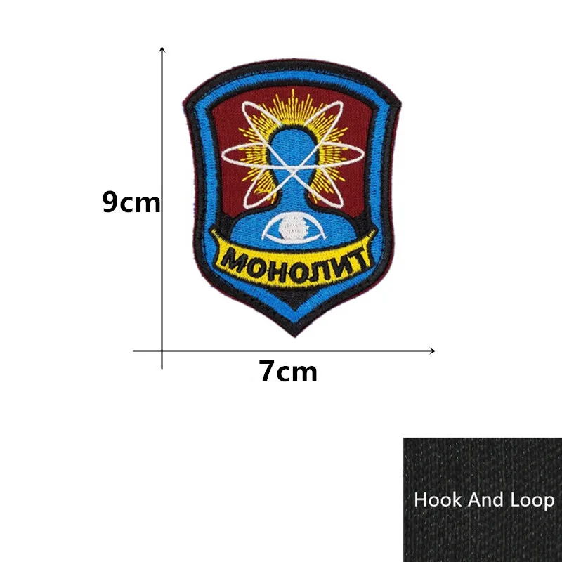 Stripe Nuclear Power Plant Radiación STALKER S.T.A.L.K.E.R. Parche de insignia de poder atómico Loners de mercenarios de facturas - imagen 3