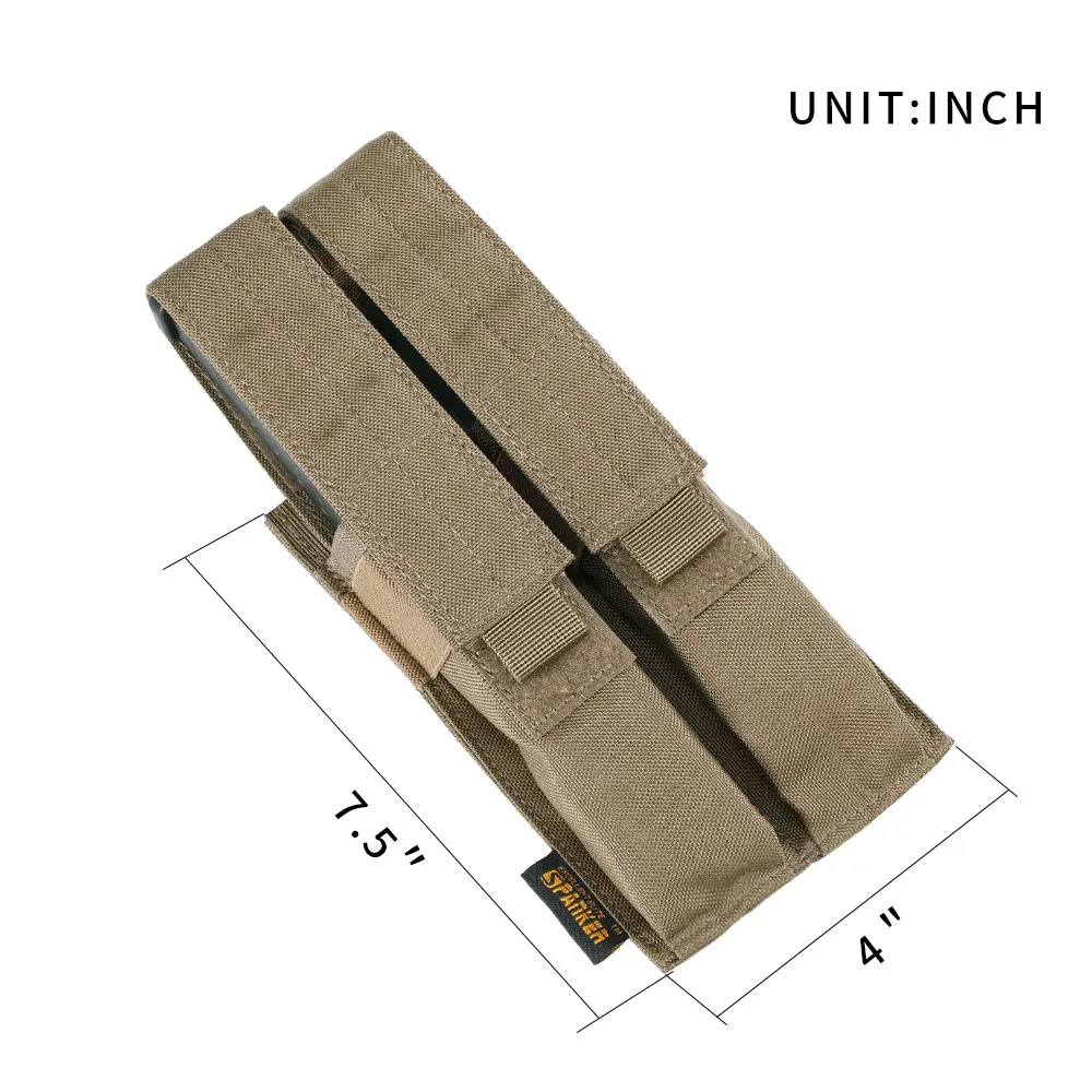 Excelente ELITE SPANKER Tactical MP5 MP7 KRISS, bolsa de doble revista Molle, bolsa con Clip superior abierta, bolsa de Airsoft Mag - imagen 3