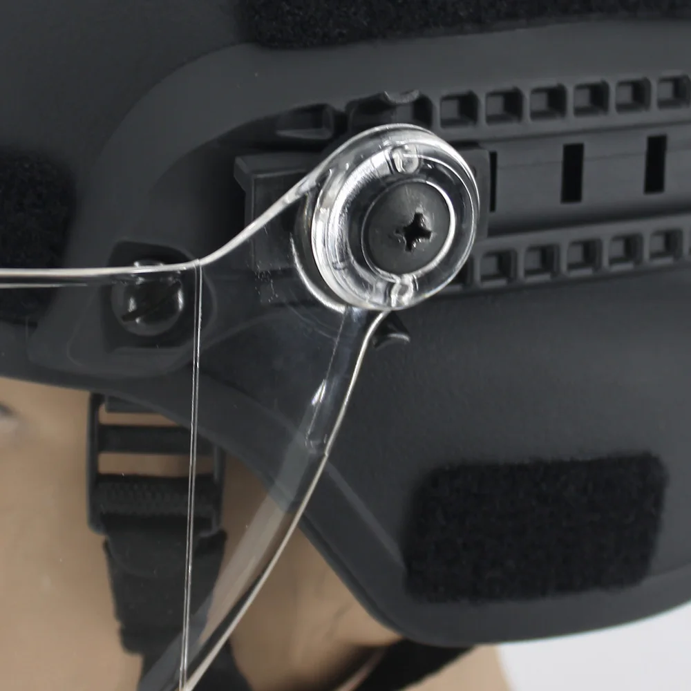 Nuevo estilo, gafas alargadas para casco FAST MICH, lentes para parabrisas, máscara antidisturbios, gafas de protección para juego de guerra CS de Paintball Airsoft - imagen 4