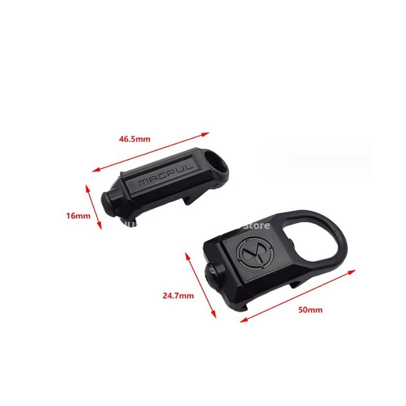 Hebilla táctica de separación rápida RSA GBB, adaptador de montaje de acero QD Sling compatible con riel de 20mm, herramienta de caza, accesorios de Clip de hebilla - imagen 3
