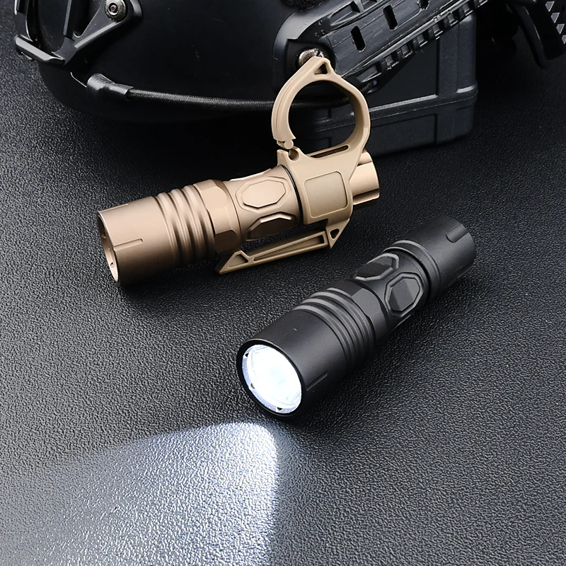 PLHv2 linterna LED táctica de mano con Clip de bolsillo, anillo grande de liberación de dedo, luz de explorador de pistola de caza al aire libre - imagen 2