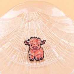 Pin esmaltado vaca – Insignia metálica solapa para equipamiento táctico
