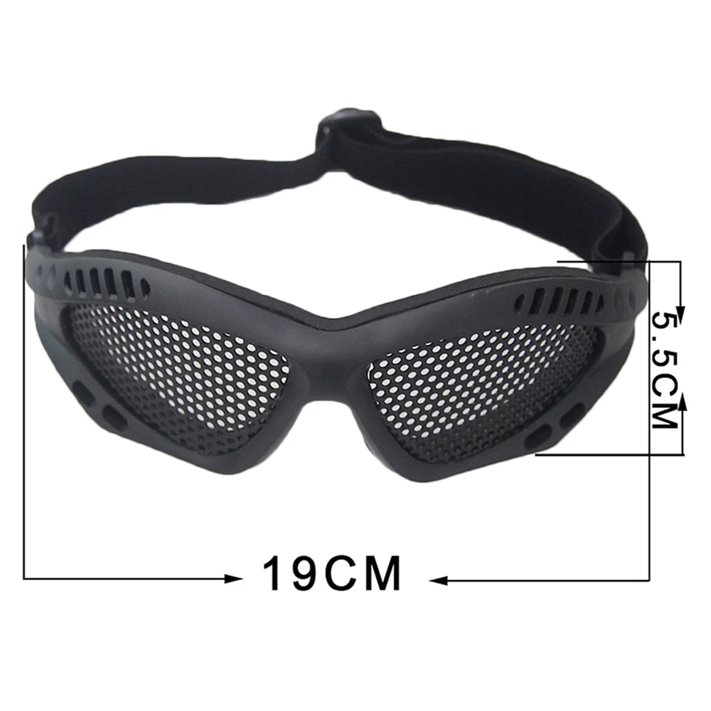 Gafas de Paintball Airsoft para caza al aire libre, gafas tácticas resistentes a los golpes, protección de ojos para deportes al aire libre, gafas de malla metálica - imagen 3