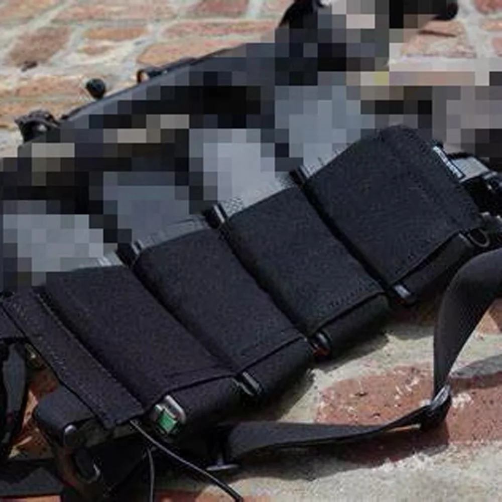 Equipo de pecho de estilo de doble cara, colgador de pecho táctico elástico oculto minimalista de baja visibilidad, bolsa magnética 556/762 - imagen 3