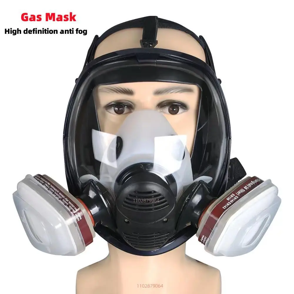 Máscara antigás 6800 filtro para gases ácidos de uso industrial