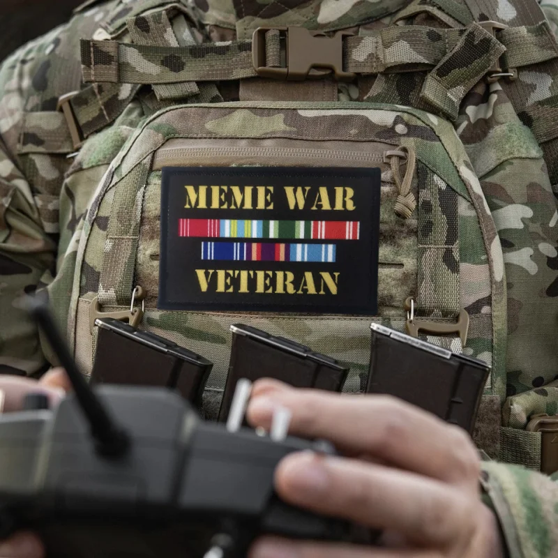 Parche estampado de veterano de guerra Meme, chaleco táctico, sombreros con gancho y bucle, insignia de moral, mochila, pegatina decorativa, parches para brazalete para ropa - imagen 5