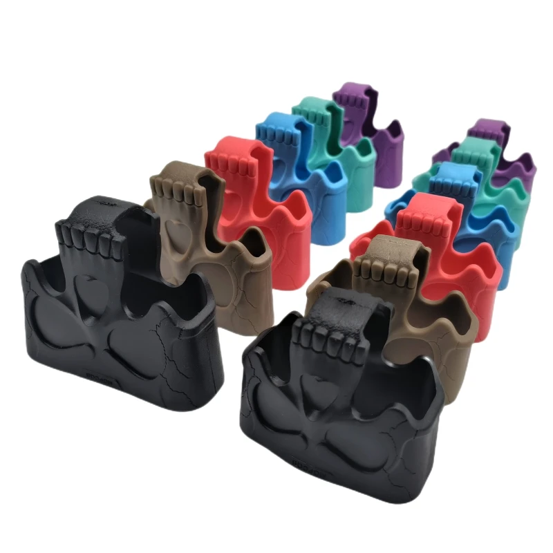 5,56 7,62 calavera goma revista asistencia jaula bucle bolsa Mag tracción táctica rápida para M4 AK AR15 caza tiro Airsoft accesorio