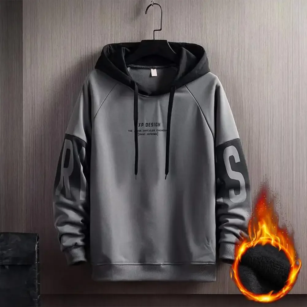 Sudadera transpirable con capucha forro felpa invierno hombre - imagen 3