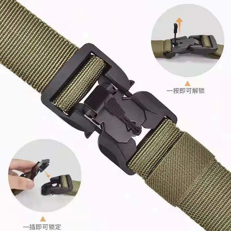 Cinturón de jeans elástico de nailon de liberación rápida para ropa de trabajo de 3,8 cm - imagen 5