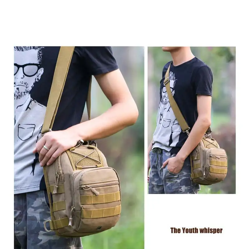 Mochila táctica Molle para pesca, senderismo, caza, deportes, pecho, hombro, Tas, XA598WA - imagen 4