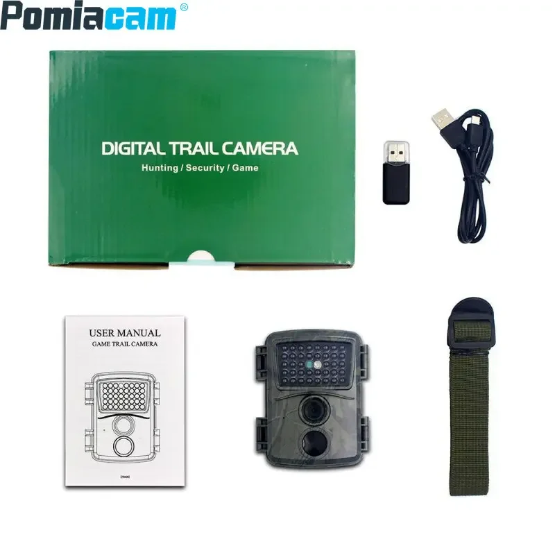 HD 1080P 12MP Resolution Outdoor Hunting Cam Night Vision Mini Hunting Trail Camera Wildlife Hunting Camera Photo PR600