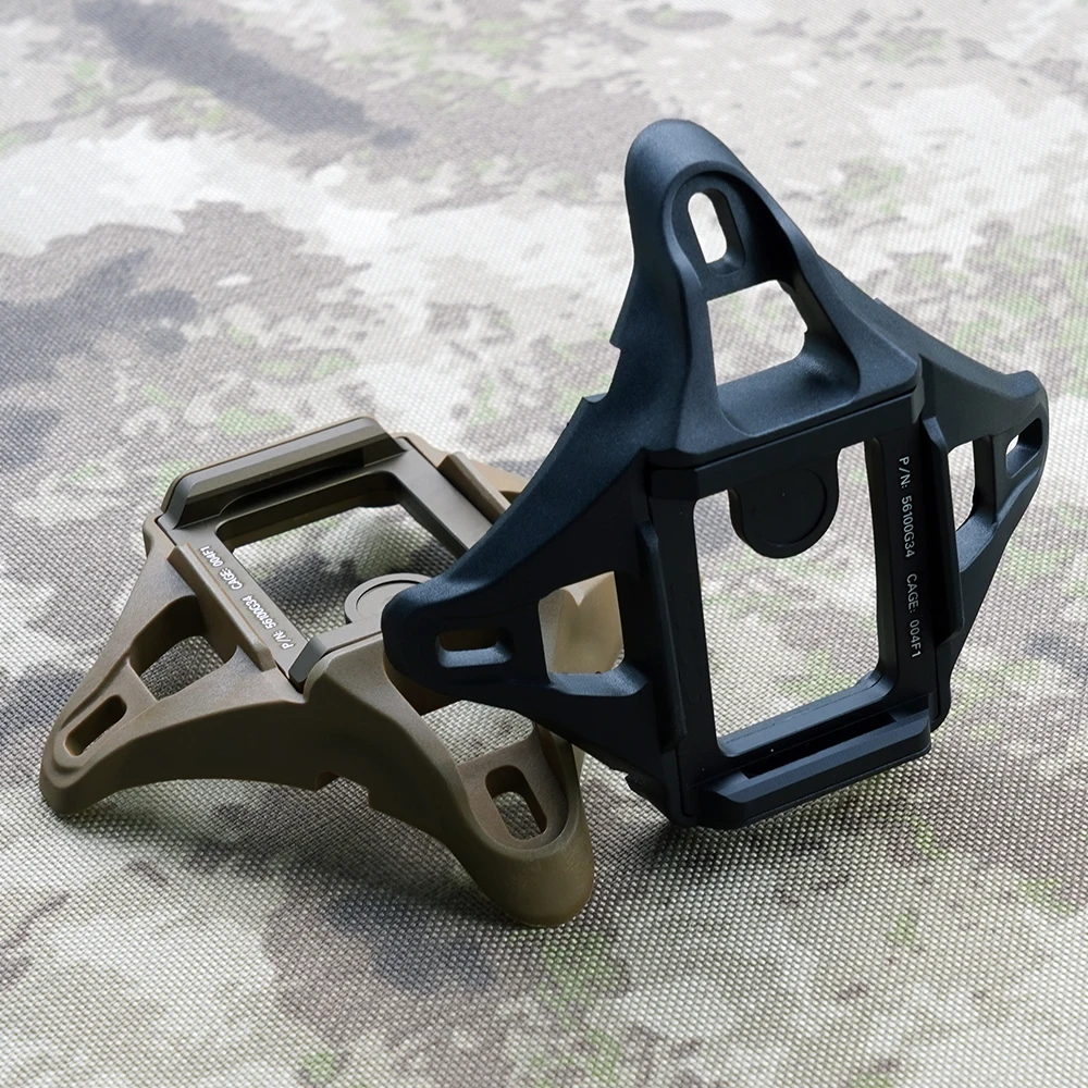 Cubierta de montaje NVG de esqueleto táctico de 3 agujeros, Compatible con casco ACH/MICH/ops-core Fast/Crye AirFrame con marcas originales - imagen 3