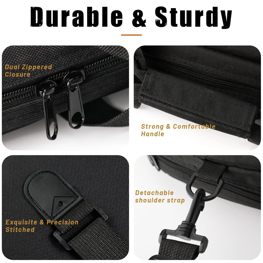 Funda para arco compuesto de 95/100/115cm, funda acolchada para arco suave, funda para arco de tiro con arco, bolsa para arco compuesto portátil, funda para arco de tiro con arco, mochila - imagen 3