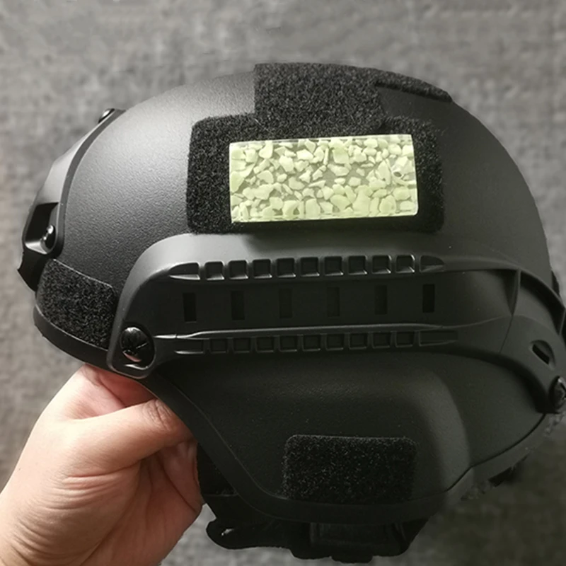 Parche de módulo con logotipo luminoso, luz de señal táctica que brilla en la oscuridad, bricolaje, decorativo para casco, chaleco, mochila, ropa con gancho - imagen 2